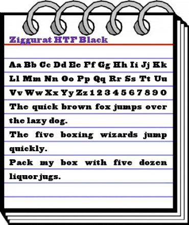 Ziggurat Medium animated font preview