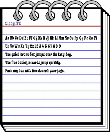 Ziggy ITC Bold animated font preview