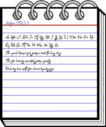 Zildjan FREE Regular animated font preview