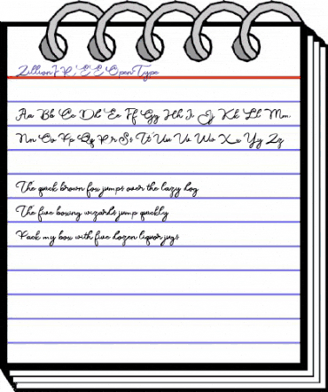 Zillion FREE Regular animated font preview