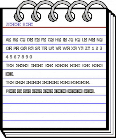Zimbra Bold animated font preview