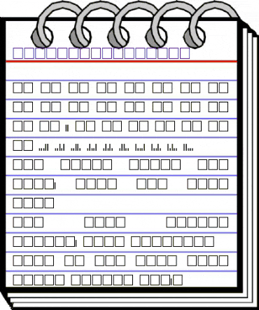 ZipCodeBarcodeTT Normal animated font preview