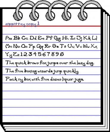 zippittey Bold animated font preview