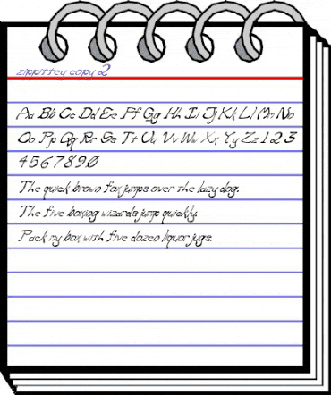 zippittey Italic animated font preview