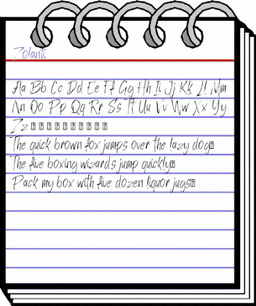 Zolanti Regular animated font preview