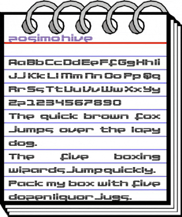 Zosimo Hive Regular animated font preview Zosimo Hive Regular animated font preview