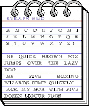 Zsyraph Demo animated font preview