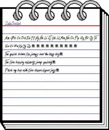 Zule DEMO Script animated font preview